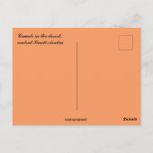 Kamelen in de woestijn van Saoedi-Arabië Briefkaart (Achterkant)