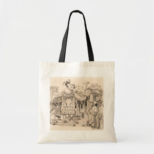 Kamelen lopen gekleed in kostuum tote bag (Voorkant)