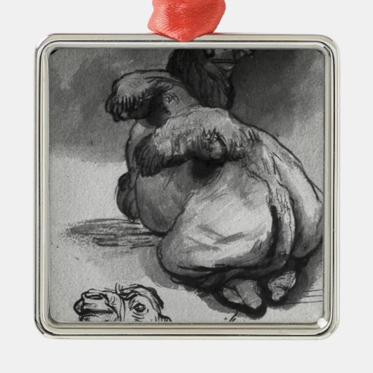 kamelen metalen ornament (Voorkant)