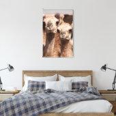 Kamelen op de Camelmarkt in Al Ain bij Dubai Canvas Afdruk (Insitu (Slaapkamer))