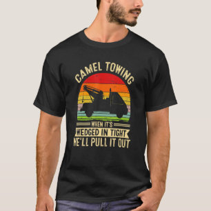kamelenspel met een hechte vrachtwagen t-shirt