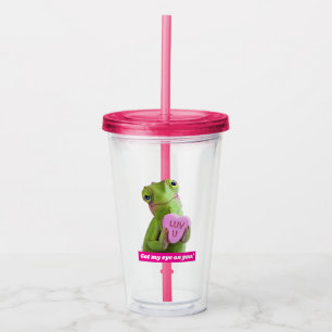 Kameleon Hart (Luv U) Acryl Drinkbeker