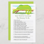 Kameleon Hoe goed ken je baby shower spel (Voorkant / Achterkant)