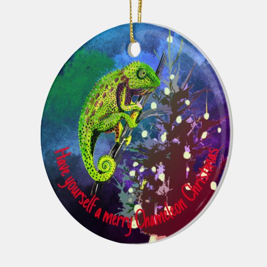 kameleon kerst ornament (Links)