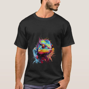 kameleon kleurrijke camouflage reptiel hagedis ide t-shirt