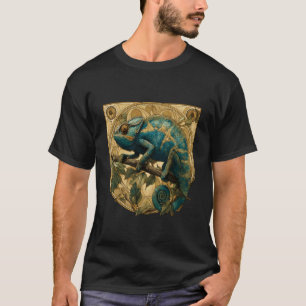 Kameleon Liefhebber Portret Kunstwerk Wilde Dieren T-shirt