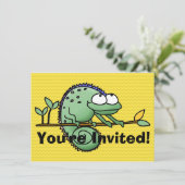 Kameleon Schattige Funny Kaart (Staand voorkant)