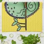 Kameleon Schattige Funny Theedoek (Gevouwen)