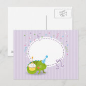 Kameleon verjaardag briefkaart (Voorkant / Achterkant)