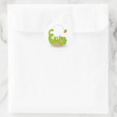 Kameleon verjaardag ronde sticker (Tas)