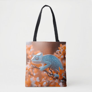 Kameleon Wilde Dier Portret Natuurlijke Omgeving Draagtas