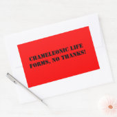 Kameleonisch leven vormt sticker (Envelop)