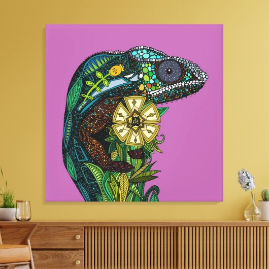 kameleonorchidee canvas afdruk (Insitu (Woonkamer))