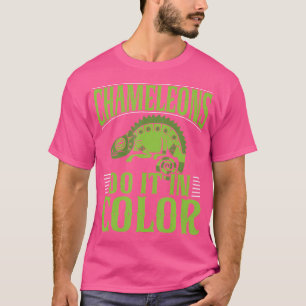 Kameleons doen het in kleur kameleon t-shirt