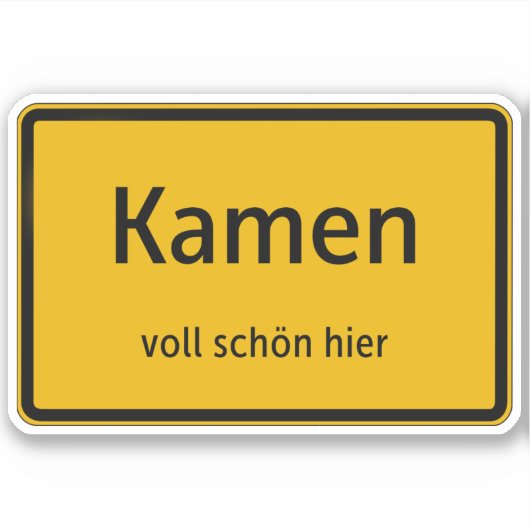 Kamen Aufkleber Sticker Autoaufkleber (Voorkant)
