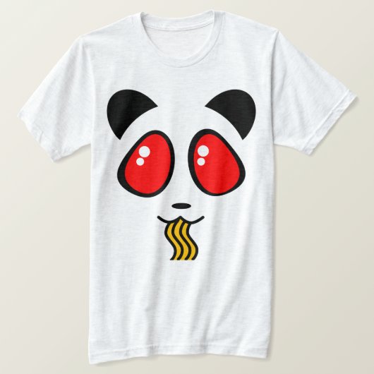 KAMEN RAMEN PANDA FACE TSHIRT (Design voorkant)
