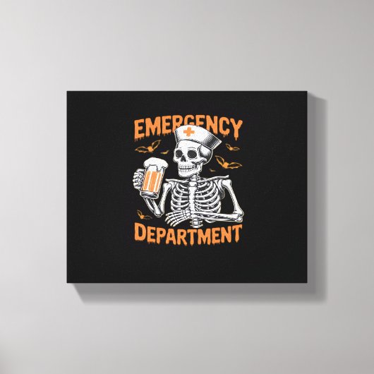 Kamer 2-zijdig Spoedeisende Hulp Halloween Verplee Canvas Afdruk (Voorkant)