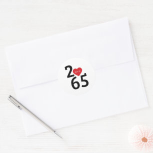 Kamer Nummer 256 in Tri-Blend T-shirt Ronde Sticker