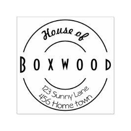 Kamer van Achternaam met cirkels Zelfinktende Stempel