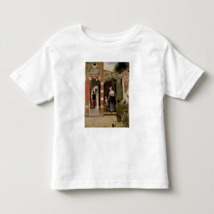 Kamer van een huis in Delft, 1658 Kinder Shirts