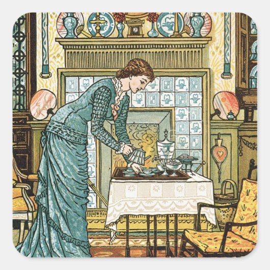 Kamer van mijn dame, frontispiece tegen 'The House Vierkante Sticker (Voorkant)