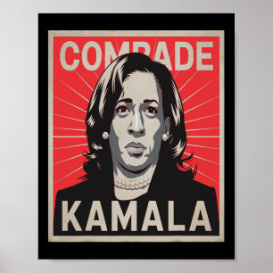 Kameraad Kamala Shirt Grappig Politiek Dragen Pare Poster