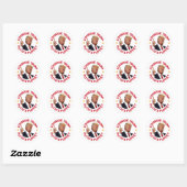 Kameraad Trump: Poetins marionettenillustratie van Ronde Sticker (Vel)