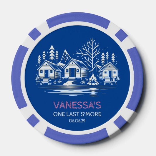 Kameradengroep Vakantie Poker Chips (Achterkant)