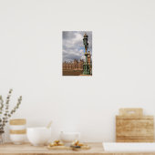 Kamerhuizen en Big Ben in het poster van Londen (Keuken)
