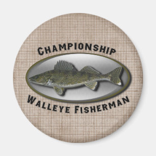 Kamerkampioenschap Walleye Fisherman Magneet