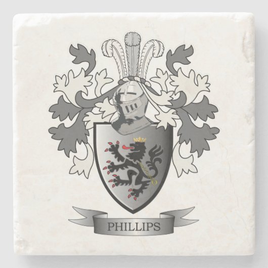 Kamerkleed van Phillips Stenen Onderzetter (Voorkant)