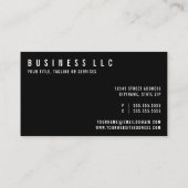 kamermeisje visitekaartje (Achterkant)