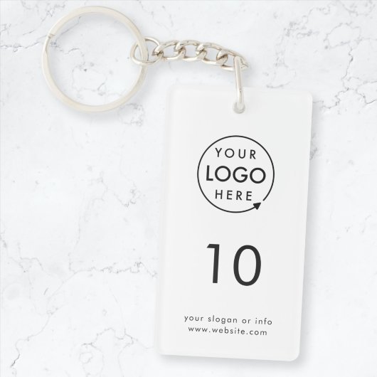 Kamernummer | Logo Hospitality Business Moderne Sleutelhanger