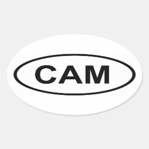 Kameroen "CAM" Ovale Sticker