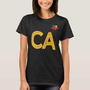 Kameroen Human-Flag Group kleding Letter C en A C T-shirt