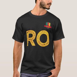 Kameroen Human-Flag Group Letter R en O Kameroen T-shirt