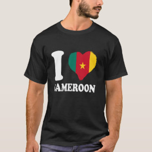 Kameroen Ik hou van Kameroen Kameroense wortels Ka T-shirt
