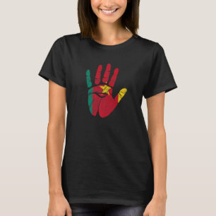 Kameroen Kameroenisch roodhemdenliefdesvlag T-shirt