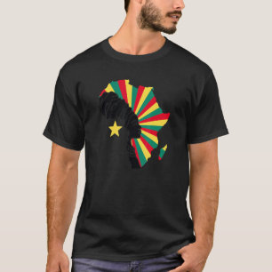 Kameroen Kameroense vlag Afrika Etnische Hererfeni T-shirt