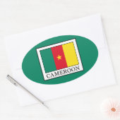 Kameroen Ovale Sticker (Envelop)