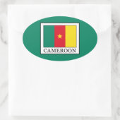 Kameroen Ovale Sticker (Tas)