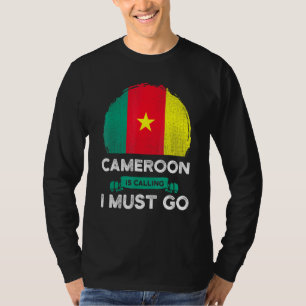Kameroen roept op dat ik Kameroense vlag moet voer T-shirt
