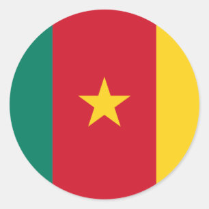 kameroen ronde sticker