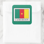 Kameroen Vierkante Sticker (Tas)