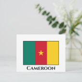 Kameroen vlag briefkaart (Staand voorkant)