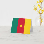 Kameroen vlag kaart (Gele Bloem)
