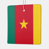 Kameroen vlag keramisch ornament (Links)