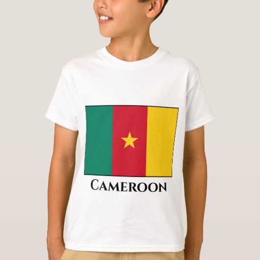 Kameroen vlag t-shirt (Voorkant)