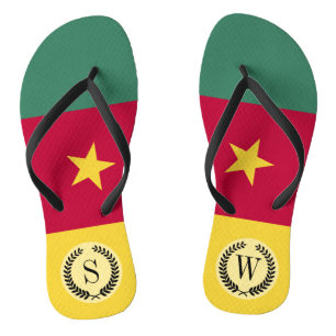 Kameroen vlag teenslippers