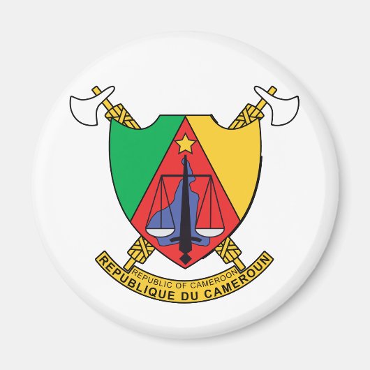 Kameroen wapen van Kameroen Magneet (Voorkant)